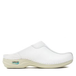 Klapki Nursing Care. Białe klapki Nursing Care, bez wzorów, bez obcasa. Za 379.99 zł.