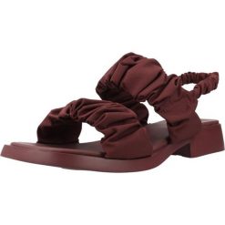 Sandały CAMPER DANA Bordeaux. Czerwone sandały Camper, bez wzorów, z tkaniny, sportowe, bez obcasa, bez zapięcia. Za 535.38 zł.