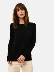 Just Cashmere Kaszmirowy sweter "Helen" w kolorze czarnym rozmiar: S. Czarne swetry Just Cashmere, s, bez wzorów, z kaszmiru, bez ramiączek. Za 176.08 zł.
