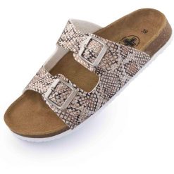 Glemo MEDI LINE Mediline Arco Snake Srebrne Kapcie Damskie — 41. Szare obuwie domowe GLOMEX, bez wzorów, bez zapięcia. Za 242.99 zł.