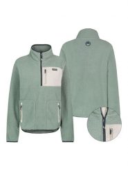 Sublevel Bluza polarowa w kolorze zielono-beżowym rozmiar: XS. Zielone bluzy Sublevel, xs, bez wzorów, z polaru, bez kaptura. Za 131.12 zł.