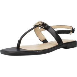 Sandały GUESS FLJREL LEA21 Czarny. Czarne sandały Guess, z aplikacjami, ze skóry, sportowe, bez obcasa, bez zapięcia. Za 465.99 zł.