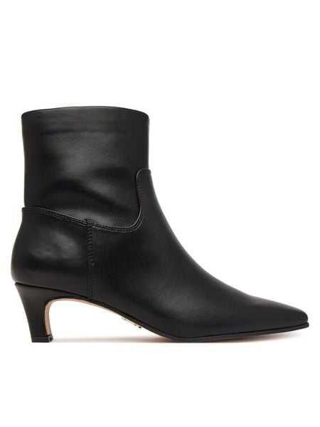 Steve Madden Botki Davis-S 11005692 Czarny. Czarne botki Steve Madden, bez wzorów, z materiału, bez obcasa, na słupku, bez zapięcia. Za 559.99 zł.
