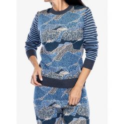 Sweter damski Kavu Hillrose. Niebieskie swetry KAVU, m, bez wzorów, bez ramiączek. Za 245.99 zł.