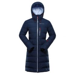 Płaszcz damski zimowy wodoodporny Alpine Pro Puera. Niebieskie płaszcze Alpine Pro, na zimę, bez wzorów, bez kaptura. W wyprzedaży za 839.00 zł.