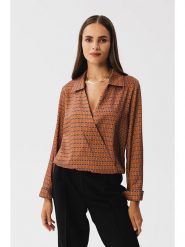 Stylove Bluzka w kolorze pomarańczowym rozmiar: S. Pomarańczowe bluzki Stylove, s, bez wzorów, bez kołnierzyka, bez ramiączek. Za 118.56 zł.