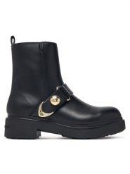 Armani Exchange Botki XW003093 AF18975 UC001 Czarny. Czarne botki Armani Exchange, bez wzorów, ze skóry, bez obcasa, na płaskiej podeszwie, bez zapięcia. Za 1,079.00 zł.