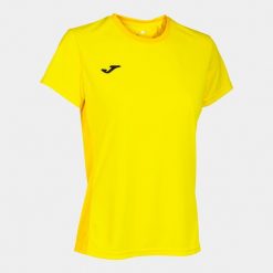 Koszulka do piłki nożnej damska Joma Winner II. Żółte bluzki Joma, xl, bez wzorów, sportowe, bez kołnierzyka, bez ramiączek. Za 141.99 zł.