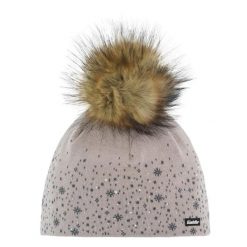 Czapka Zimowa Eisbar Rana Lux Crystal MÜ. Brązowe czapki Eisbar, bez wzorów, z dzianiny. Za 359.90 zł.