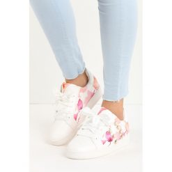 Białe Buty Sportowe Burble. Białe obuwie sportowe Born2be, bez wzorów, ze skóry, bez zapięcia. Za 29.99 zł.
