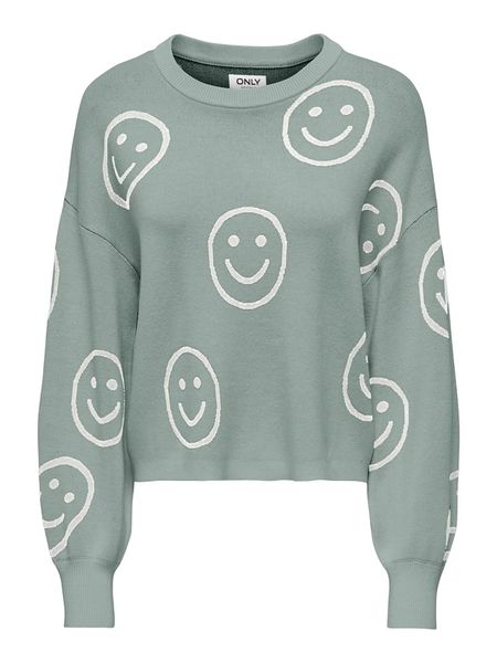 ONLY Sweter w kolorze zielonym rozmiar: L. Zielone swetry Only, l, bez wzorów, bez ramiączek. Za 133.60 zł.