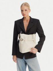 Emporio Armani Torebka EW004751 AF13383 U0008 Kremowy. Białe listonoszki Emporio Armani, bez wzorów, ze skóry, bez dodatków. Za 1,000.99 zł.
