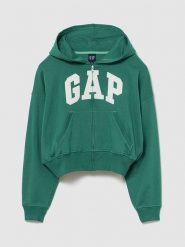 GAP Bluza w kolorze zielonym rozmiar: XL. Zielone bluzy GAP, xl, bez wzorów, bez kaptura. Za 177.32 zł.
