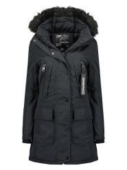 Canadian Peak Płaszcz zimowy "Corteak" w kolorze czarnym rozmiar: XL. Czarne płaszcze Canadian Peak, na zimę, xl, bez wzorów, z puchu, bez kaptura. Za 338.21 zł.