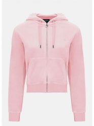 Juicy Couture Bluza w kolorze jasnoróżowym rozmiar: M. Różowe bluzy Juicy Couture, m, bez wzorów, bez kaptura. Za 190.63 zł.
