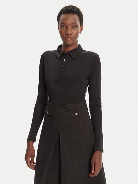 HUGO Bluzka Darosevil 50543100 Czarny Regular Fit. Czarne bluzki Hugo, xs, bez wzorów, z wiskozy, bez kołnierzyka, bez ramiączek. Za 287.99 zł.