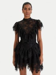 Bardot Sukienka koktajlowa Tarryn 60305DB Czarny Slim Fit. Czarne sukienki Bardot, bez wzorów, z syntetyku, wizytowe, bez kołnierzyka, bez ramiączek. Za 799.99 zł.