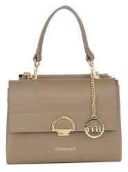 Mia Tomazzi Skórzana torebka "Berlese" w kolorze beżowym - 21 x 16 x 3 cm rozmiar: onesize. Brązowe torby na ramię Mia Tomazzi, bez wzorów, z materiału, na ramię, bez dodatków. Za 249.17 zł.