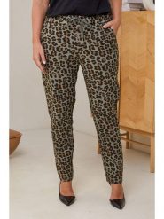 Curvy Lady Spodnie w kolorze oliwkowo-brązowym rozmiar: 40/42. Brązowe spodnie materiałowe Curvy Lady, na co dzień, bez wzorów, z bawełny, z standardowym stanem. Za 161.95 zł.