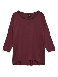 Vero Moda Koszulka w kolorze fioletowym rozmiar: S. Różowe bluzki Vero Moda, s, bez wzorów, z lyocellu, bez kołnierzyka, bez ramiączek. Za 57.20 zł.