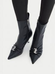 Juicy Couture Botki EO-C5167-1 Czarny. Czarne botki Juicy Couture, bez wzorów, bez obcasa, na szpilce, bez zapięcia. Za 329.99 zł.