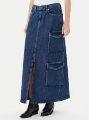 Karl Lagerfeld Jeans Spódnica jeansowa A3W12011 Niebieski Regular Fit. Niebieskie spódnice Karl Lagerfeld Jeans, s, bez wzorów, z bawełny. Za 779.99 zł.