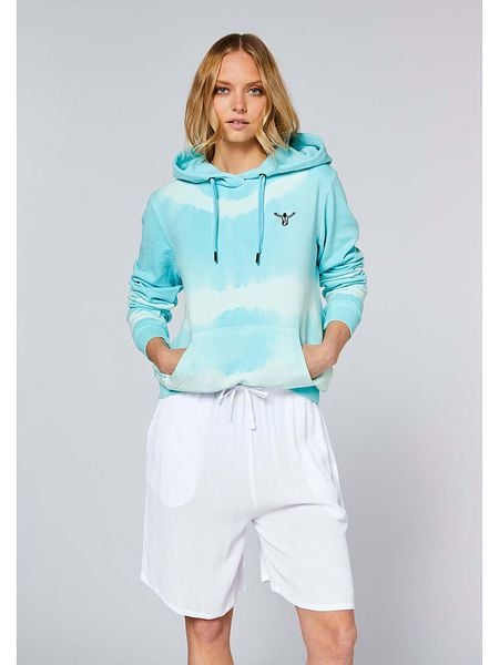 Chiemsee Bluza w kolorze błękitnym rozmiar: XL. Niebieskie bluzy Chiemsee, xl, bez wzorów, z bawełny, z kapturem. Za 184.95 zł.