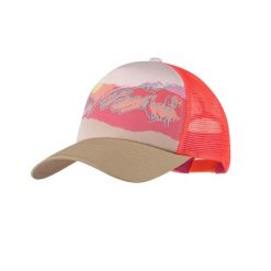Czapka z daszkiem Buff Trucker Cap - enia multi. Czerwone czapki Buff, bez wzorów, z bawełny. Za 112.99 zł.