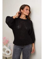 L'armoire de Suzette Sweter w kolorze czarnym rozmiar: 34/36. Czarne swetry L'armoire de Suzette, l, bez wzorów, ze splotem, bez ramiączek. Za 61.60 zł.