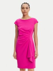 DKNY Sukienka koktajlowa DD5AC20B Różowy Slim Fit. Czerwone sukienki DKNY, bez wzorów, z syntetyku, wizytowe, bez kołnierzyka, bez ramiączek. Za 509.99 zł.