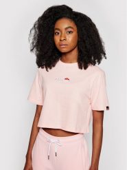 Ellesse T-Shirt Fireball SGB06838 Różowy Loose Fit. Czerwone t-shirty Ellesse, bez wzorów, z bawełny, bez kołnierzyka, bez ramiączek. Za 69.99 zł.