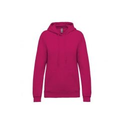 Bluza damska z kapturem Kariban. Czerwone bluzy KARIBAN, l, bez wzorów, z bawełny, z kapturem. Za 181.00 zł.