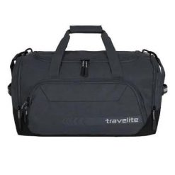 Torba sportowo-podróżna Kick Off M 45 L dla dorosłych unisex. Szare torby na ramię Travelite, bez wzorów, z materiału, sportowe, na ramię, bez dodatków. Za 176.49 zł.