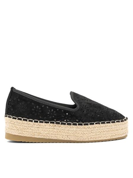 DeeZee Espadryle WSS20459-01 Czarny. Czarne espadryle DeeZee, bez wzorów, z materiału, bez obcasa, bez zapięcia. Za 61.99 zł.