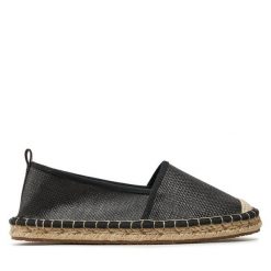 Espadryle ONLY Shoes. Czarne espadryle ONLY SHOES, bez wzorów, bez obcasa, bez zapięcia. Za 229.99 zł.