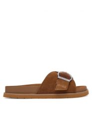 Gant Klapki 32503313 Brązowy. Brązowe klapki GANT, bez wzorów, ze skóry, bez obcasa. Za 409.99 zł.