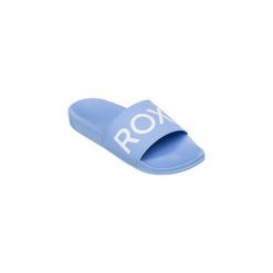 Klapki basenowe damskie Roxy SLIPPY II. Fioletowe klapki Roxy, bez wzorów, z materiału, bez obcasa. Za 139.99 zł.