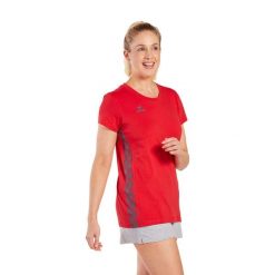 Damska koszulka Erima Essential Team. Czerwone koszulki sportowe Erima, bez wzorów, z bawełny, bez ramiączek, do piłki nożnej. Za 144.00 zł.