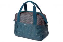 Torba na bagażnik rowerowy „Flair”, niebieska. Niebieskie torby na ramię BASIL, bez wzorów, z materiału, biznesowe, na ramię, z nadrukiem, bez dodatków. Za 309.99 zł.