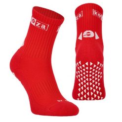 Skarpety antypoślizgowe unisex KEEZA PRO. Czerwone skarpety KEEZA, bez wzorów. Za 36.99 zł.