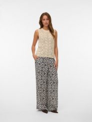 Vero Moda Bezrękawnik w kolorze beżowym rozmiar: L. Brązowe swetry Vero Moda, l, bez wzorów, z bawełny, bez ramiączek. Za 74.46 zł.
