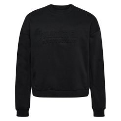 Bluza Hummel Boxy Logo. Czarne bluzy Hummel, l, bez wzorów, bez kaptura. Za 336.00 zł.