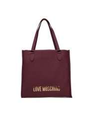 LOVE MOSCHINO Torebka JC4020PP1NKD0552 Bordowy. Czerwone torebki klasyczne Love Moschino, bez wzorów, ze skóry, bez dodatków. Za 949.99 zł.