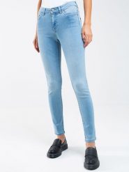 BIG STAR Dżinsy - Skinny fit - w kolorze błękitnym rozmiar: W28/L30. Niebieskie jeansy Big Star, l, z aplikacjami. Za 215.45 zł.