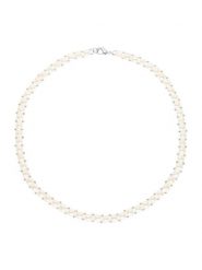Mitzuko Naszyjnik perłowy w kolorze białym - dł. 40 cm rozmiar: onesize. Białe naszyjniki Mitzuko, z perłą, srebrne. Za 279.11 zł.