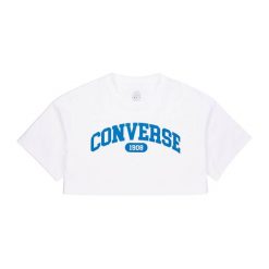 Top damski Converse Sporty Cropped. Białe koszulki sportowe Converse, bez wzorów, bez ramiączek. Za 149.99 zł.