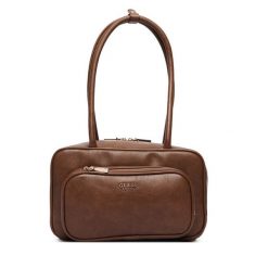 Torebka Guess. Brązowe torebki klasyczne Guess, z aplikacjami, bez dodatków. Za 494.99 zł.