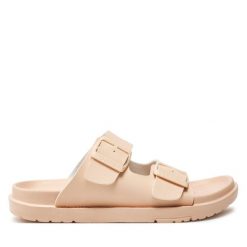 Klapki Big Star Shoes. Czerwone klapki BIG STAR SHOES, bez wzorów, bez obcasa. Za 59.99 zł.