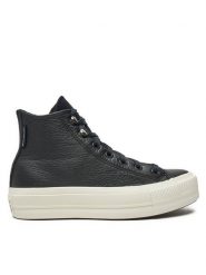 Converse Trampki Chuck Taylor All Star Lift Platform Water Repellent Leather A08312C Czarny. Czarne trampki Converse, bez wzorów, ze skóry, bez zapięcia. Za 289.99 zł.