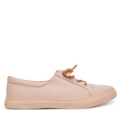 Tenisówki Pepe Jeans. Czerwone trampki Pepe Jeans, bez wzorów, z jeansu, bez zapięcia. Za 199.99 zł.